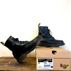 DR. MARTENS 1460 SERENA FAUX FUR LINED LACE UP